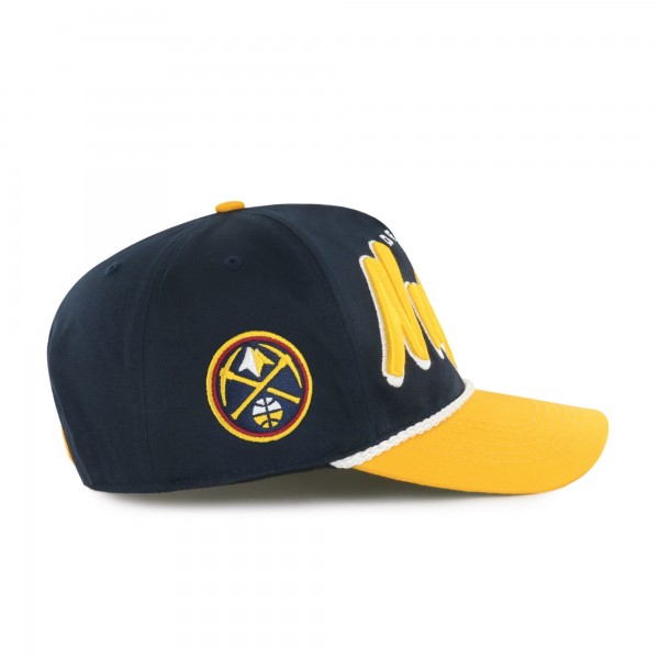 Бейсболка Denver Nuggets 47 Navy/Gold Dropshadow Rope Hitch