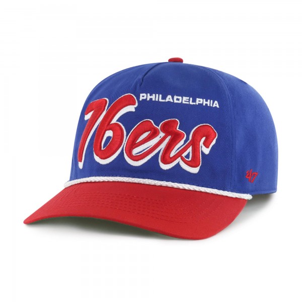 Бейсболка Philadelphia 76ers 47 Royal/Red Dropshadow Rope Hitch