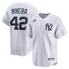 New York Yankees Mariano Rivera Nike White Throwback Cooperstown Collection Limited Jersey