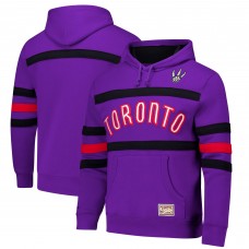 Toronto Raptors Mitchell & Ness Purple Hardwood Classics Nights Head Coach Pullover Hoodie