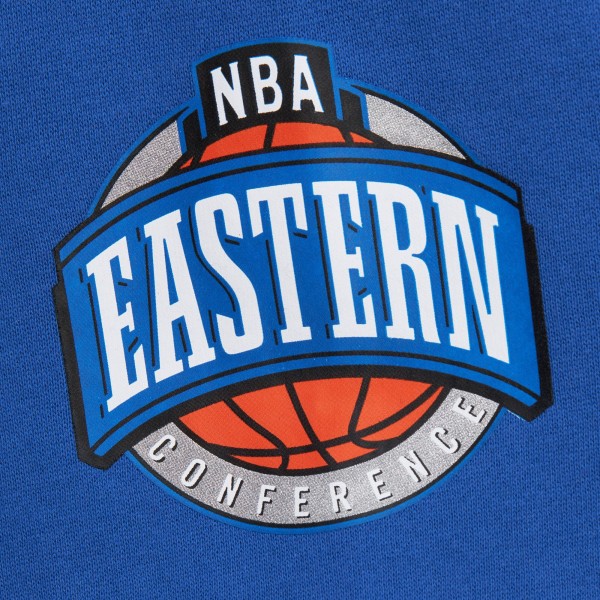 Philadelphia 76ers Mitchell & Ness Royal Hardwood Classics There & Back 2.0 Vintage Pullover Sweatshirt