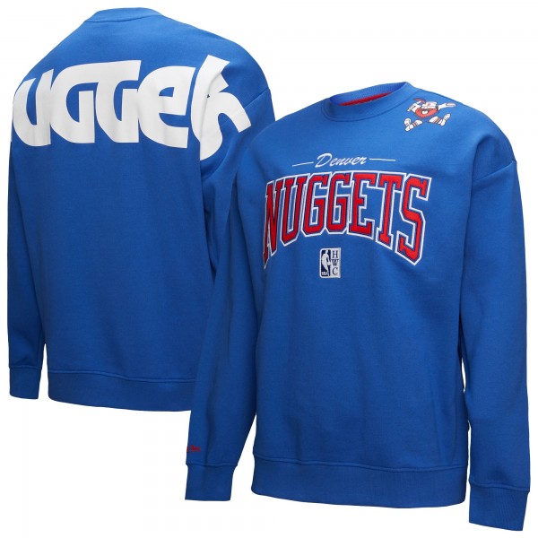 Кофта Denver Nuggets Mitchell & Ness Royal Hardwood Classics There & Back 2.0 Vintage