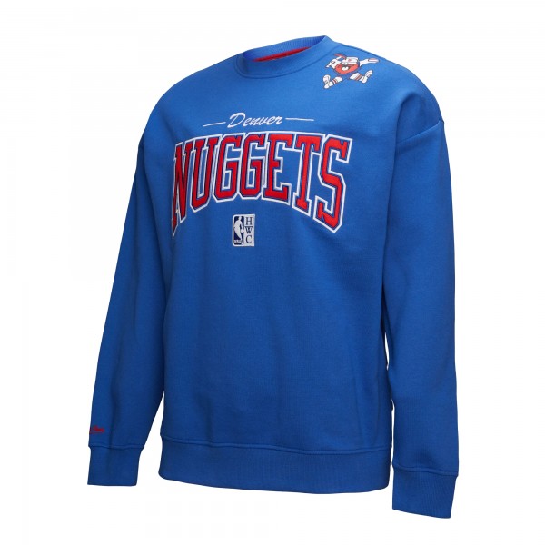 Кофта Denver Nuggets Mitchell & Ness Royal Hardwood Classics There & Back 2.0 Vintage