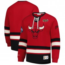 Кофта Chicago Bulls Mitchell & Ness Red Hardwood Classics Heritage Lace-Up