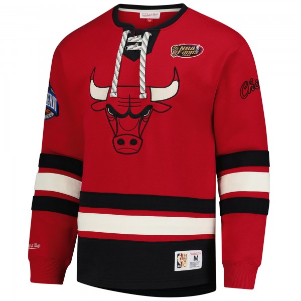 Кофта Chicago Bulls Mitchell & Ness Red Hardwood Classics Heritage Lace-Up