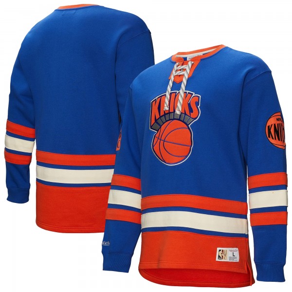 Кофта New York Knicks Mitchell & Ness Hardwood Classics Heritage Lace-Up - Blue