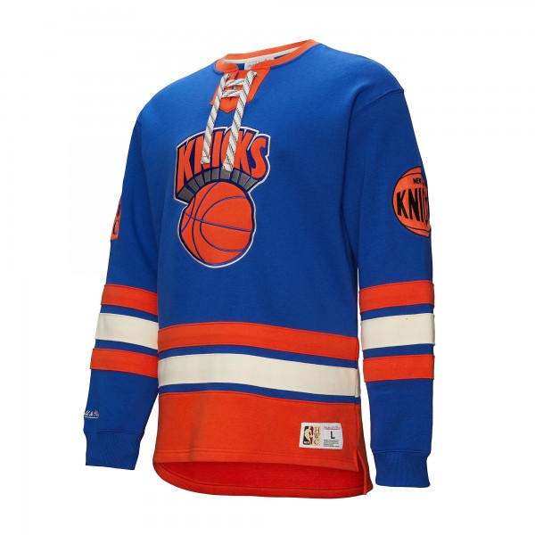 Кофта New York Knicks Mitchell & Ness Hardwood Classics Heritage Lace-Up - Blue