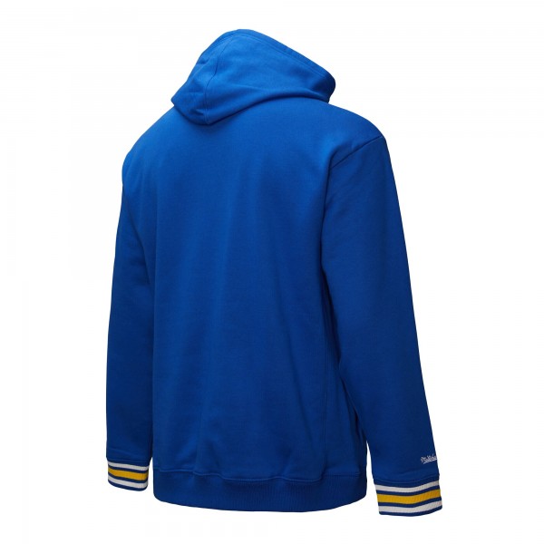 Толстовка Golden State Warriors Mitchell & Ness Chainstitch Applique Vintage Heavyweight - Royal