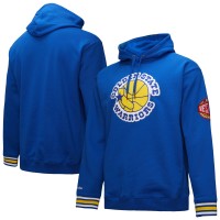 Толстовка Golden State Warriors Mitchell & Ness Chainstitch Applique Vintage Heavyweight - Royal