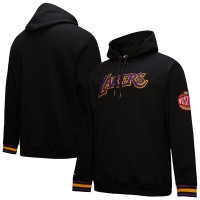 Толстовка Los Angeles Lakers Mitchell & Ness Chainstitch Applique Vintage Heavyweight - Black