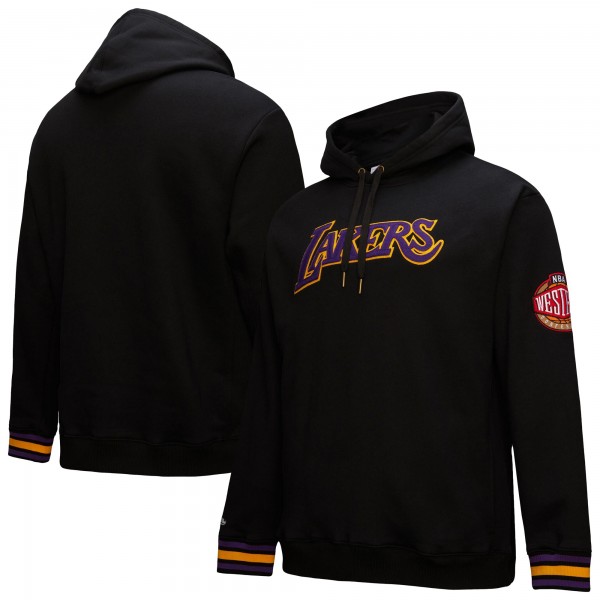 Толстовка Los Angeles Lakers Mitchell & Ness Chainstitch Applique Vintage Heavyweight - Black