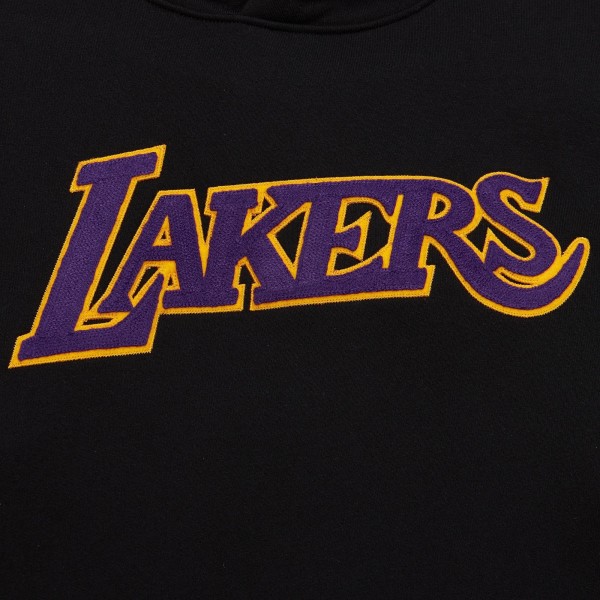 Толстовка Los Angeles Lakers Mitchell & Ness Chainstitch Applique Vintage Heavyweight - Black