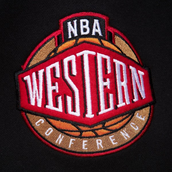 Толстовка Los Angeles Lakers Mitchell & Ness Chainstitch Applique Vintage Heavyweight - Black