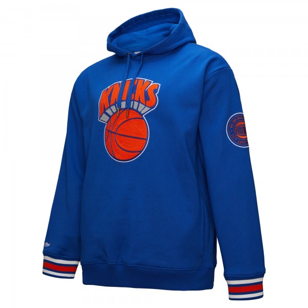 Толстовка New York Knicks Mitchell & Ness Chainstitch Applique Vintage Heavyweight - Blue