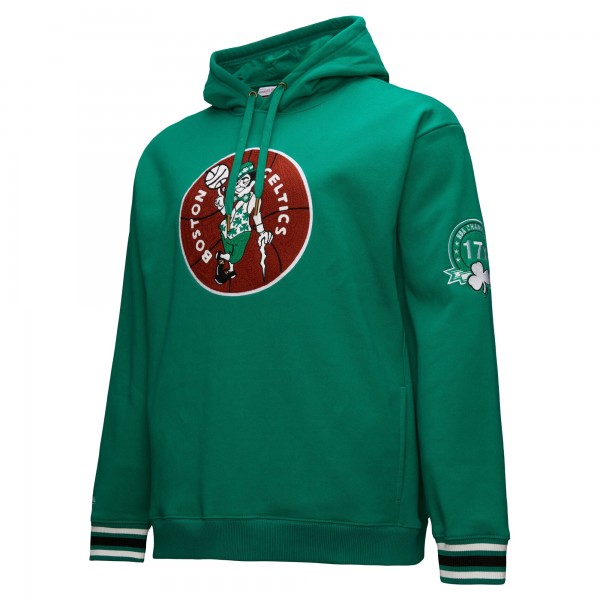 Толстовка Boston Celtics Mitchell & Ness Chainstitch Applique Vintage Heavyweight - Kelly Green
