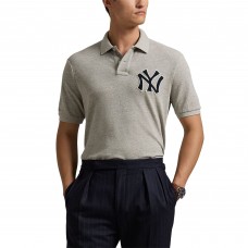 New York Yankees Polo Ralph Lauren Heather Gray Polo