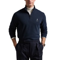 Поло Кофта на короткой молнии New York Yankees Ralph Lauren Navy Estate