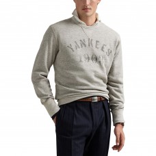 Поло Кофта New York Yankees Ralph Lauren Heather Gray