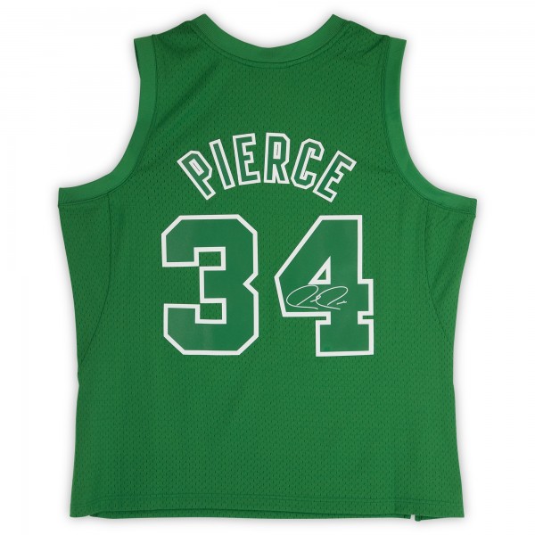 Paul Pierce Boston Celtics Autographed Fanatics Authentic Mitchell & Ness Kelly Green 2012 Christmas Day Swingman Jersey