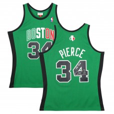 Paul Pierce Boston Celtics Autographed Fanatics Authentic Michell & Ness Oct. 6, 2007 Italy Alternate Kelly Green Swingman Jersey with The Truth Inscription