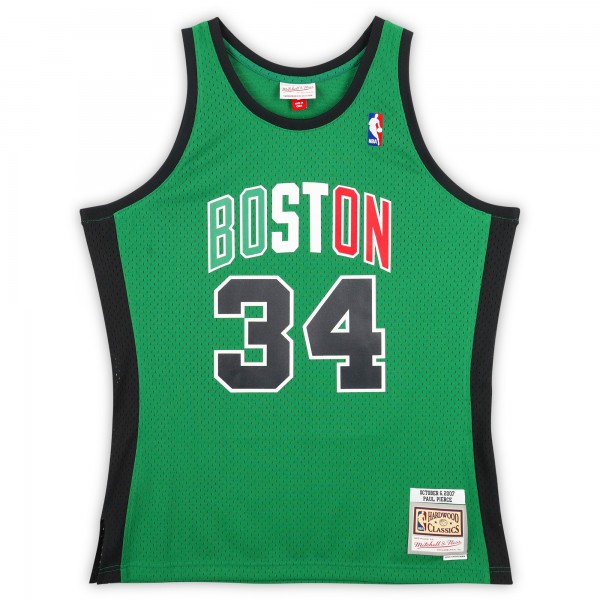 Paul Pierce Boston Celtics Autographed Fanatics Authentic Michell & Ness Oct. 6, 2007 Italy Alternate Kelly Green Swingman Jersey with The Truth Inscription