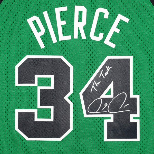 Paul Pierce Boston Celtics Autographed Fanatics Authentic Michell & Ness Oct. 6, 2007 Italy Alternate Kelly Green Swingman Jersey with The Truth Inscription