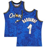 Игровая джерси Penny Hardaway Orlando Magic Autographed Fanatics Authentic Mitchell & Ness Blue 1994-95 Asian Heritage Swingman