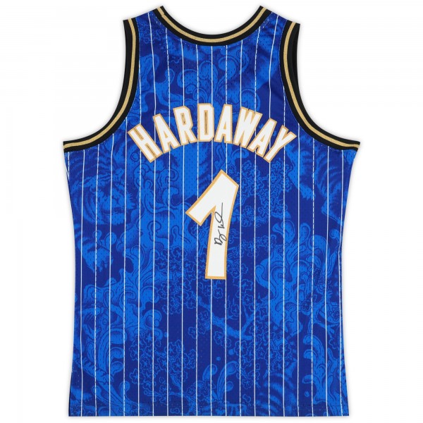 Игровая джерси Penny Hardaway Orlando Magic Autographed Fanatics Authentic Mitchell & Ness Blue 1994-95 Asian Heritage Swingman