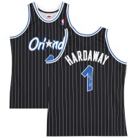 Игровая джерси Penny Hardaway Orlando Magic Autographed Fanatics Authentic Mitchell & Ness Black 1994-95 Authentic