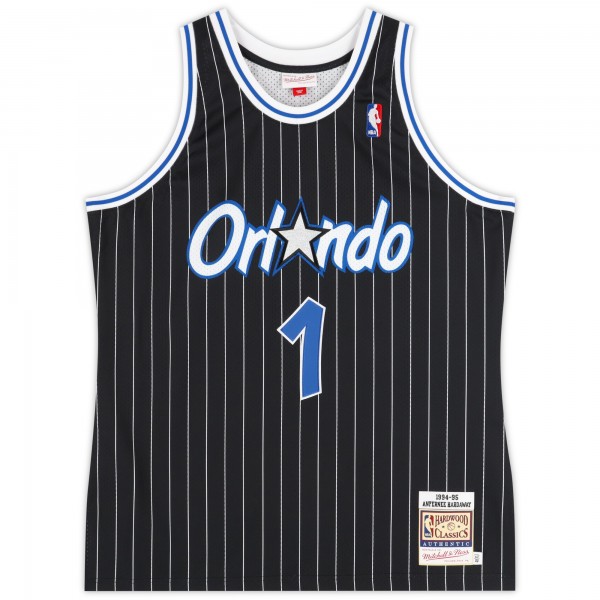 Игровая джерси Penny Hardaway Orlando Magic Autographed Fanatics Authentic Mitchell & Ness Black 1994-95 Authentic