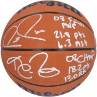 Мяч Paul Pierce & Kevin Garnett Boston Celtics Autographed Authentic Wilson Official Game with 2008 NBA Finals Stats Inscriptions - Limited Edition #1/8