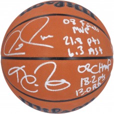 Мяч Paul Pierce & Kevin Garnett Boston Celtics Autographed Authentic Wilson Official Game with 2008 NBA Finals Stats Inscriptions - Limited Edition #1/8