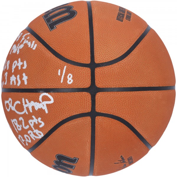 Мяч Paul Pierce & Kevin Garnett Boston Celtics Autographed Authentic Wilson Official Game with 2008 NBA Finals Stats Inscriptions - Limited Edition #1/8