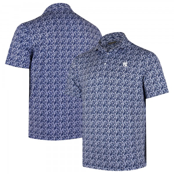 New York Yankees Navy 4K Tri-Blend Polo