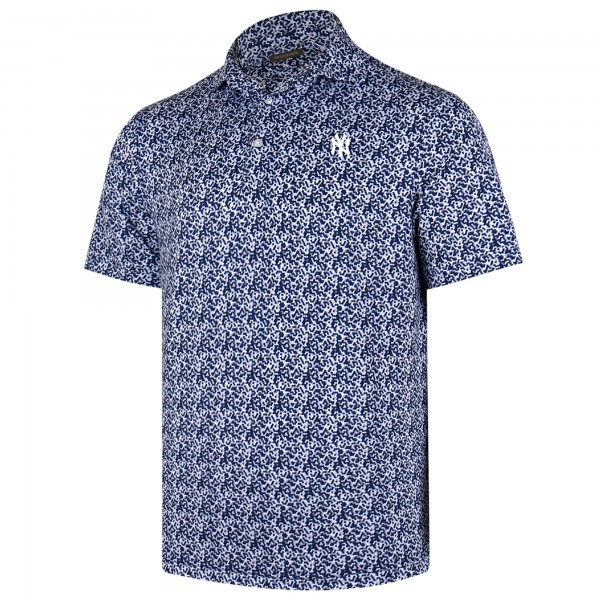 New York Yankees Navy 4K Tri-Blend Polo