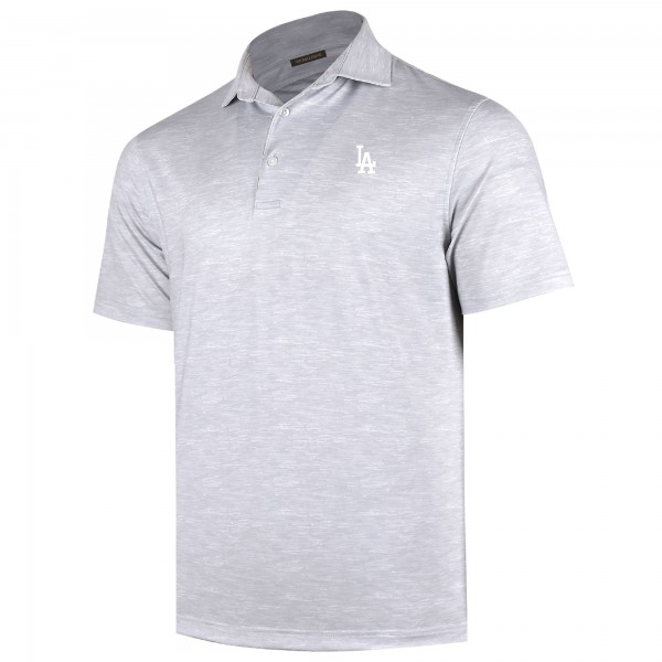 Los Angeles Dodgers Gray Sublime Tri-Blend Polo