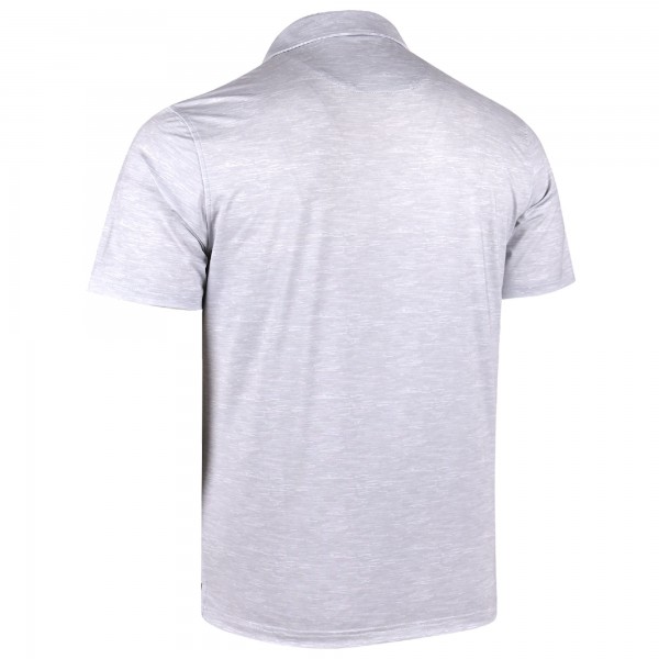 Los Angeles Dodgers Gray Sublime Tri-Blend Polo