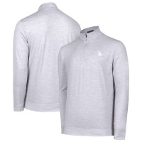 Los Angeles Dodgers Gray Sublime Tri-Blend Quarter-Zip Jacket