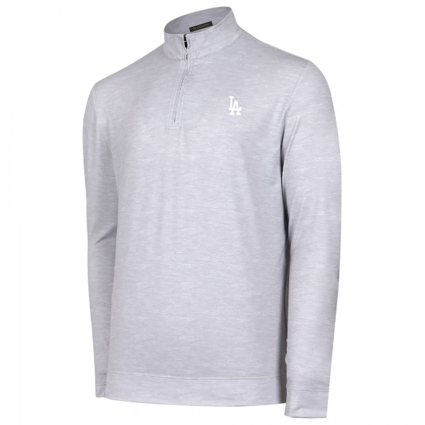 Los Angeles Dodgers Gray Sublime Tri-Blend Quarter-Zip Jacket