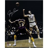 Jerry Lucas New York Knicks Autographed Fanatics Authentic 16 x 20 Passing vs. Los Angeles Lakers Photograph