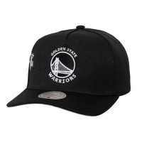 Бейсболка Golden State Warriors Mitchell & Ness Black 2022 NBA Finals Born To Win Pro Crown