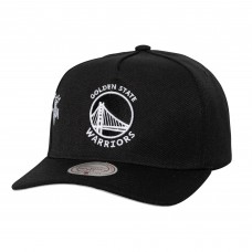 Бейсболка Golden State Warriors Mitchell & Ness Black 2022 NBA Finals Born To Win Pro Crown