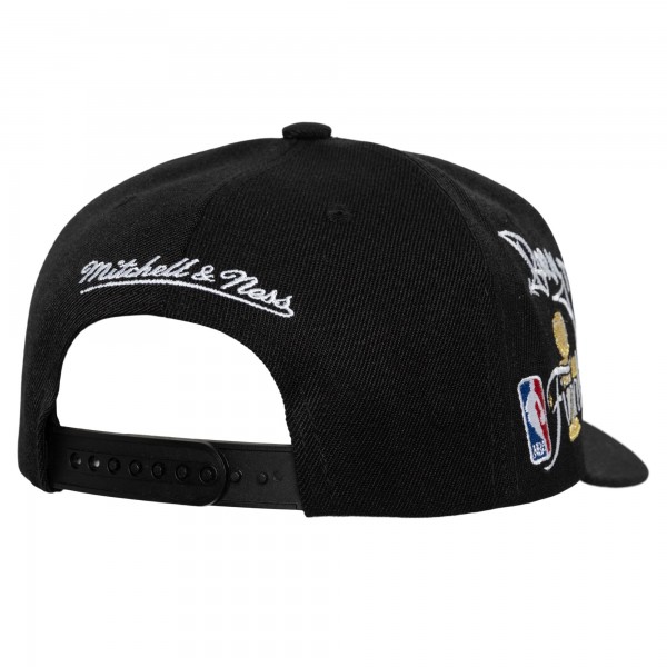 Бейсболка Golden State Warriors Mitchell & Ness Black 2022 NBA Finals Born To Win Pro Crown