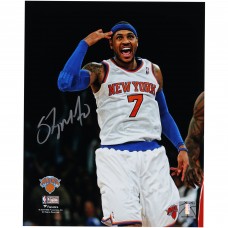 Carmelo Anthony New York Knicks Autographed Fanatics Authentic 8 x 10 Celebration Photograph