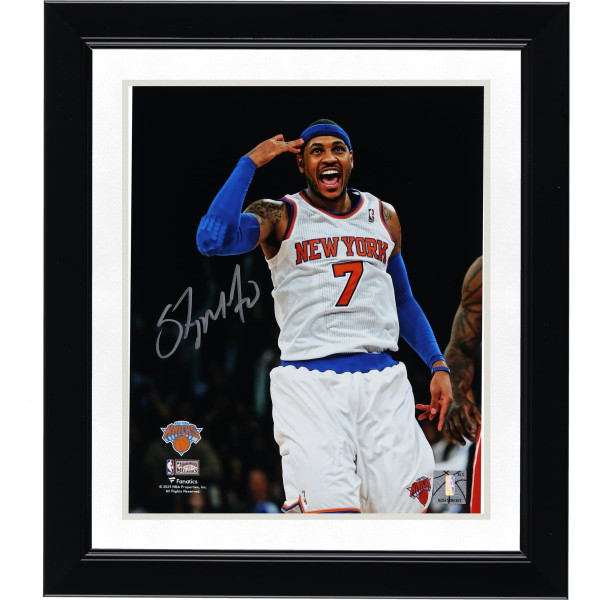 Фото с автографом Carmelo Anthony New York Knicks Fanatics Authentic 8 x 10 Celebration
