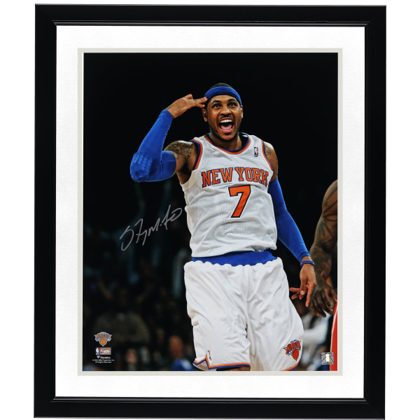 Фото с автографом Carmelo Anthony New York Knicks Fanatics Authentic 16 x 20 Celebration