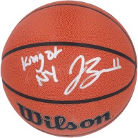 Jalen Brunson New York Knicks Autographed Fanatics Authentic Wilson Authentic Series Indoor/Outdoor Basketball with King of NY Inscription