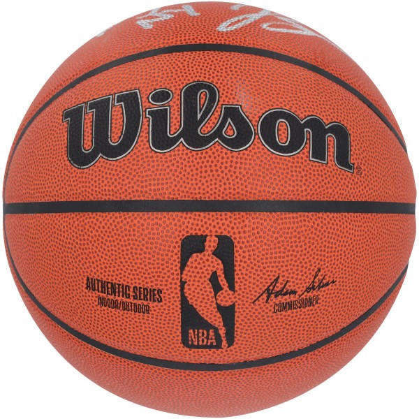 Jalen Brunson New York Knicks Autographed Fanatics Authentic Wilson Authentic Series Indoor/Outdoor Basketball with King of NY Inscription