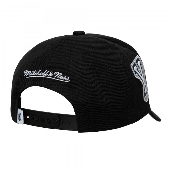 New York Yankees Mitchell & Ness Black Hyper Type Pro Crown Snapback Hat