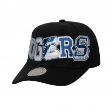 Los Angeles Dodgers Mitchell & Ness Black Hyper Type Pro Crown Snapback Hat